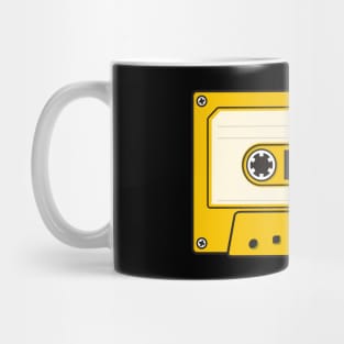 Audio Cassette Yellow Mug